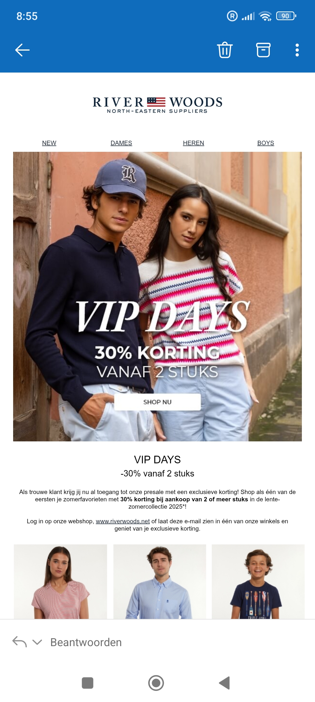 River Woods: -30% bij aankoop vanaf 2 stuks