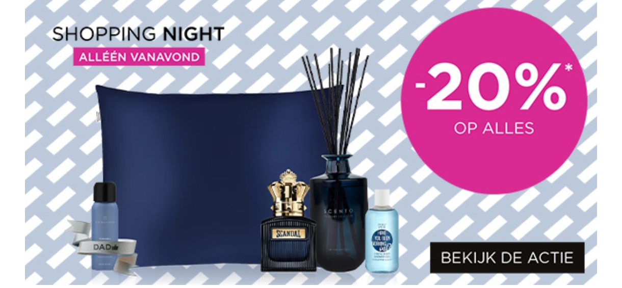 20% korting bij ICI Paris XL enkel deze avond