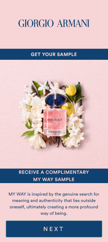 Gratis staaltje Giorgio Armani - My Way