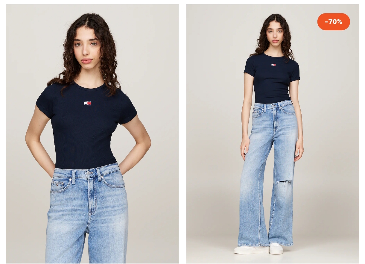 Tommy jeans t-shirt maat L aan 11,97€