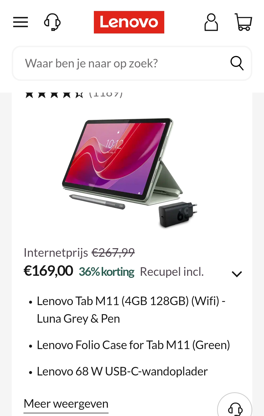 Lenovo tot 45% korting