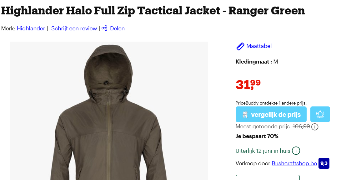 Highlander Jacket Ranger Green maat M