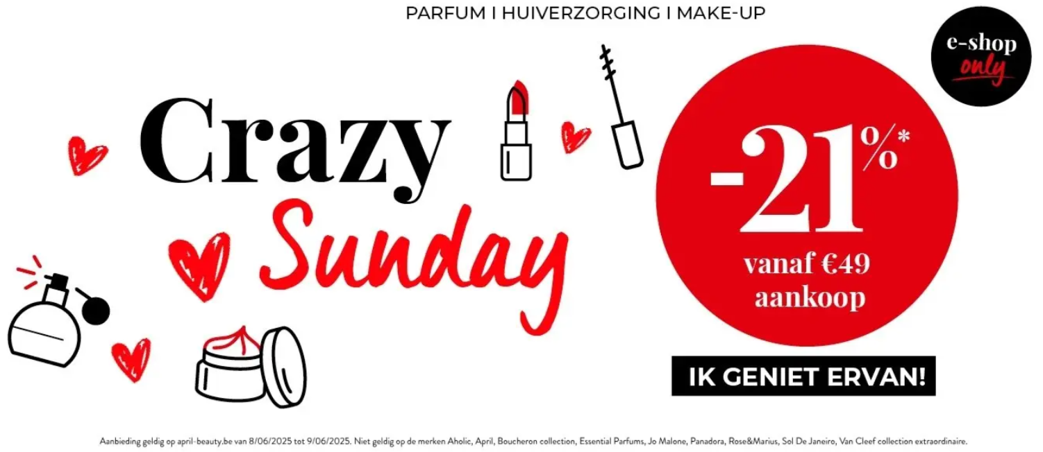 -21% korting bij April Beauty e-shop 💕