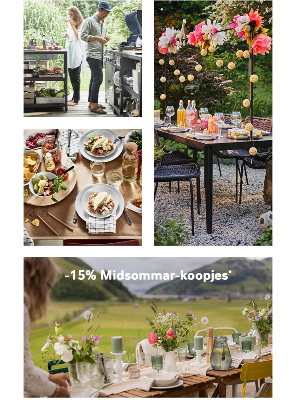 -15% bij Ikea tijdens de Midsommer-actie