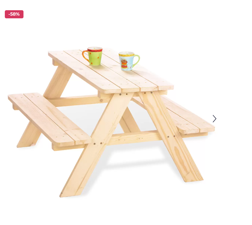 Kinderpicknicktafel Nicki voor 4