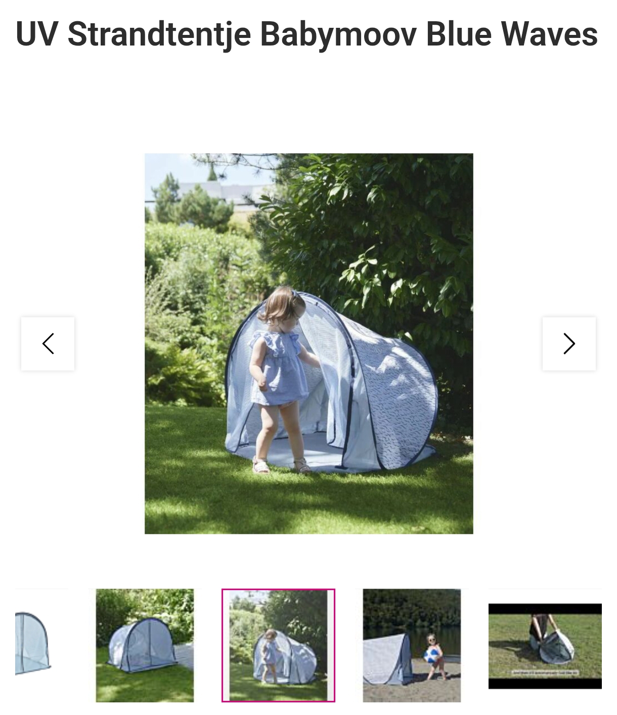 UV strandtentje Babymoov voor €29,99