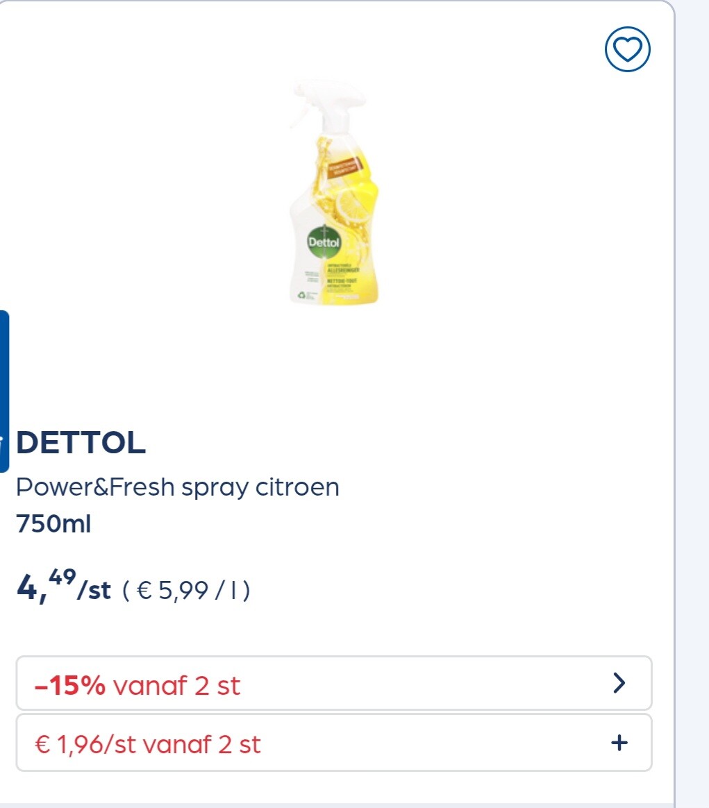 Dettol reinigingsproducten -15% extra