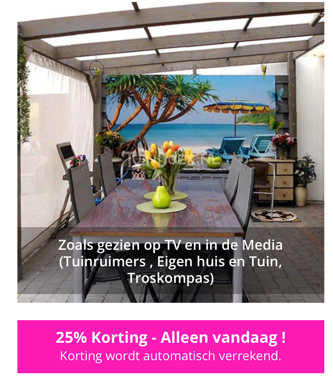 Tuinposter actie