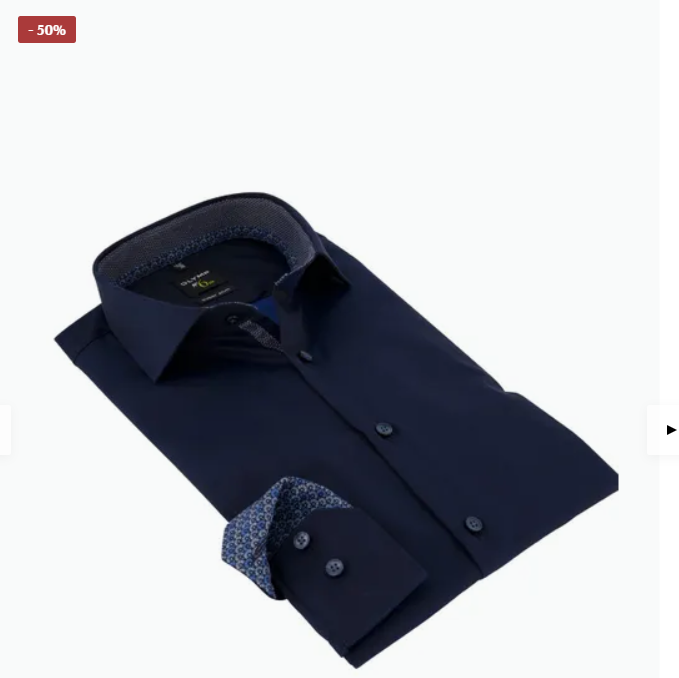 Olymp overhemd donkerblauw No. Six