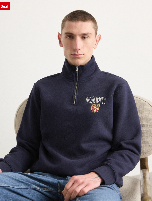 GANT GRAPHIC HALF ZIP