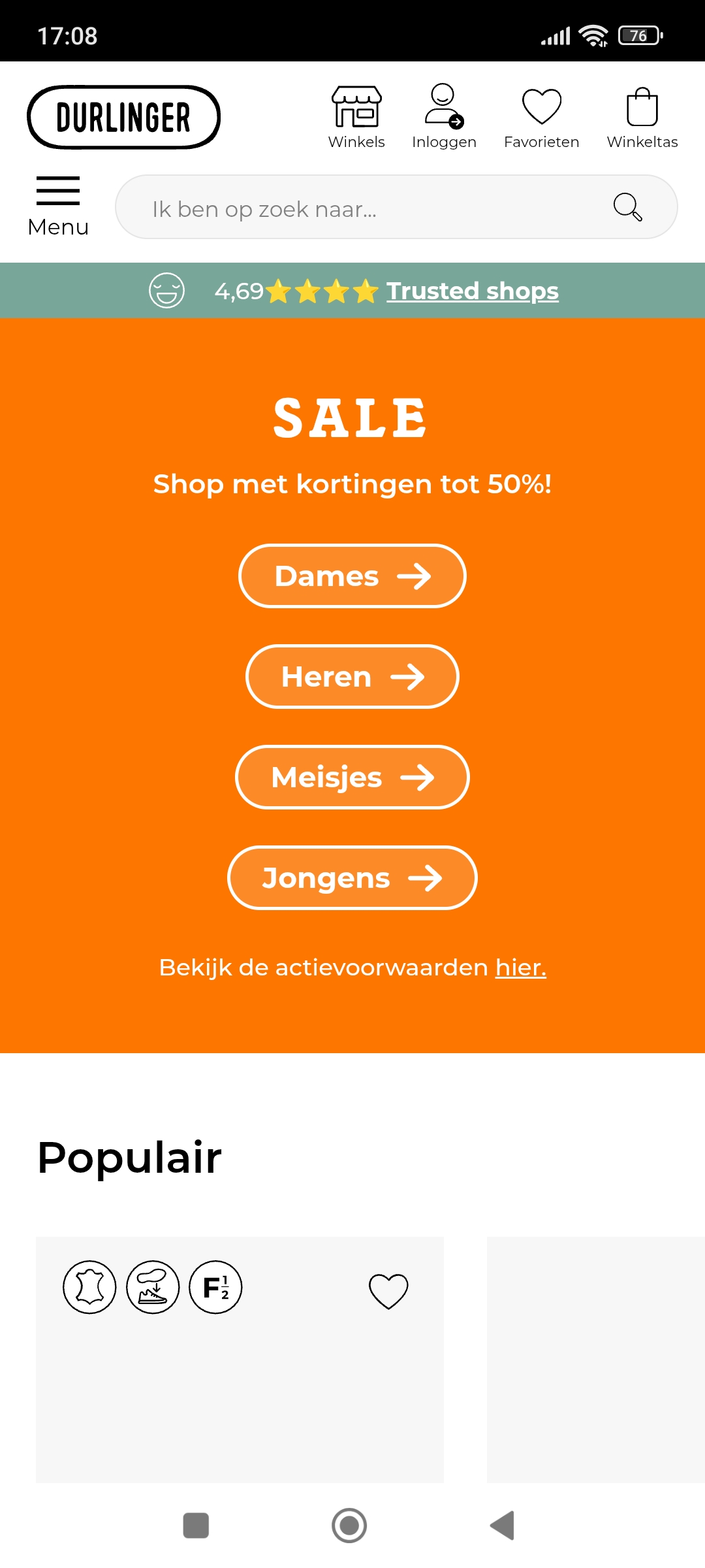 Durlinger; tot -50% korting