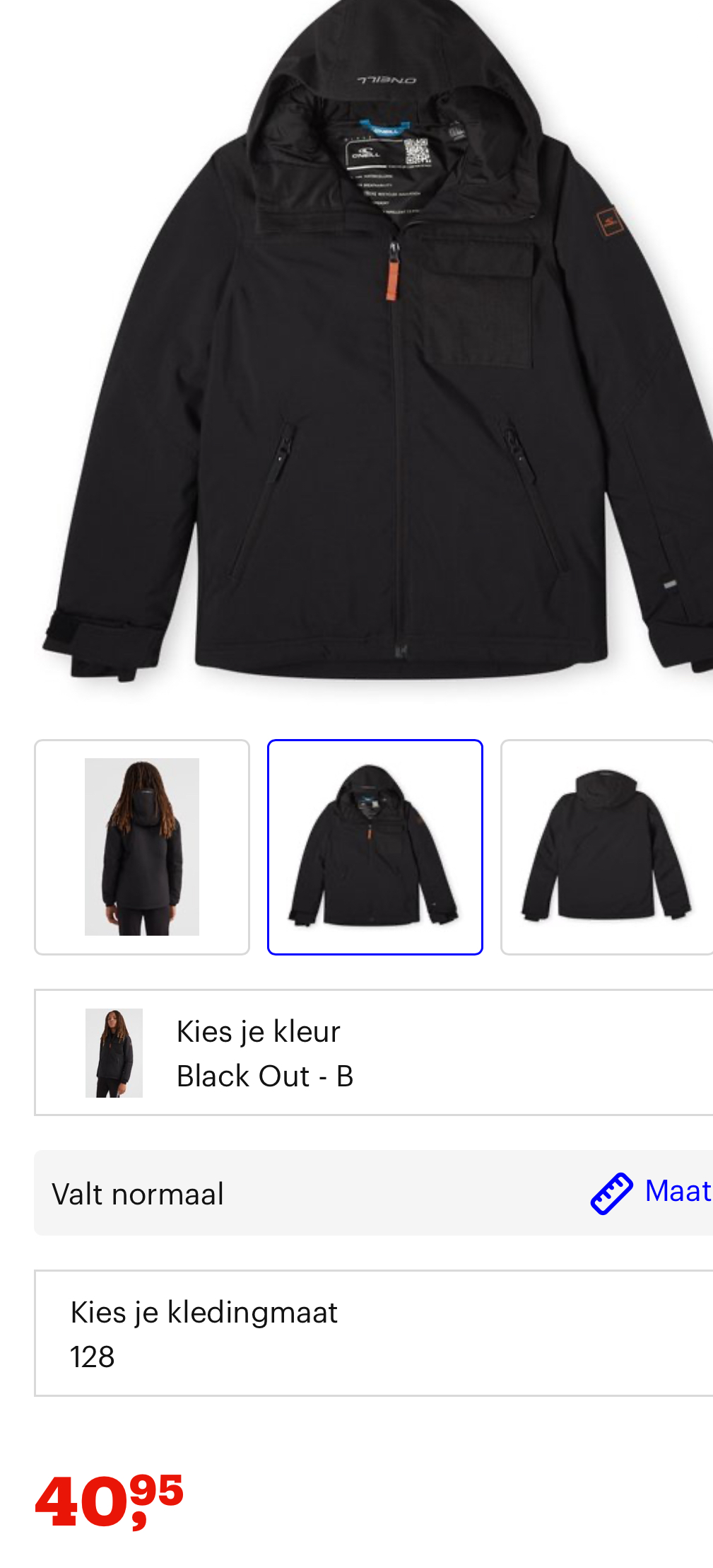 O'Neill Jas maat 128