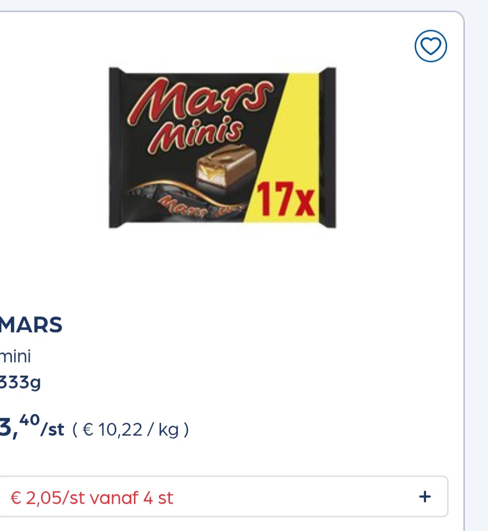 Mars, milkyway, snickers
