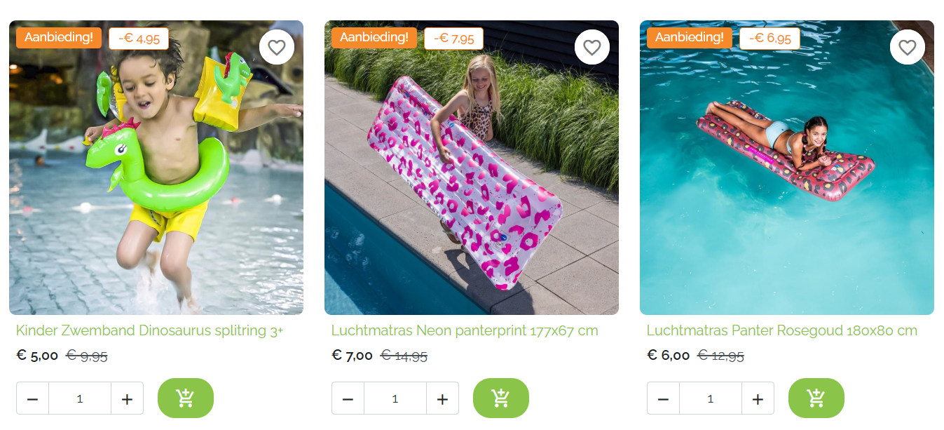 Tot -60% op zwembad speelgoed bij Jokershop