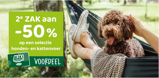 2de zak voeding aan -50% bij Horta en gratis hondenijsje🐶🐱