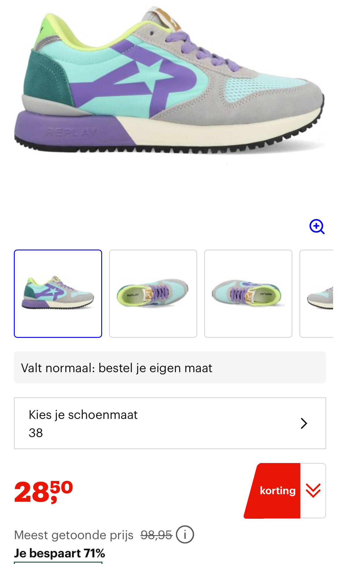 Replay sneakers -71%