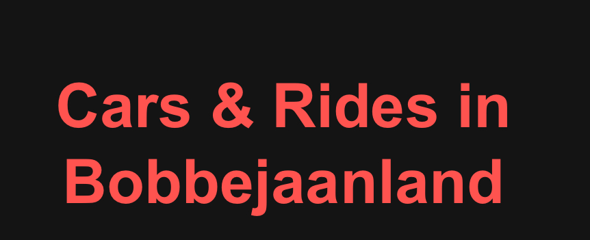 Cars & Rides Bobbejaanland