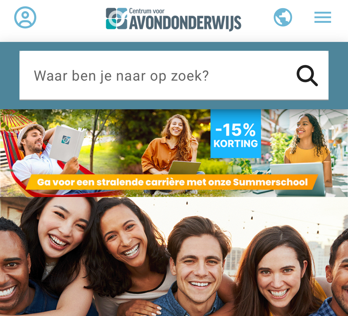 Kortingscode centrum voor avond onderwijs