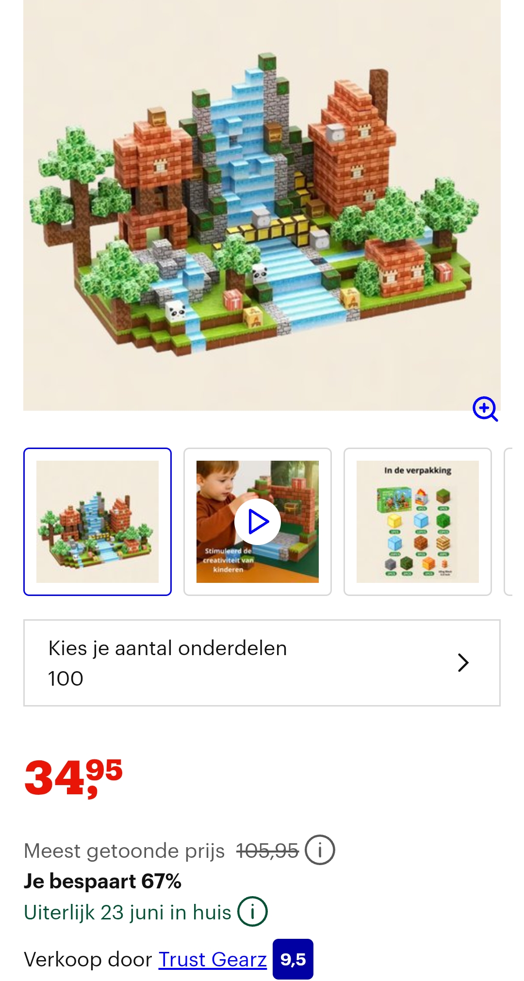 Magnetische bouwstenen bij bol met 67% korting