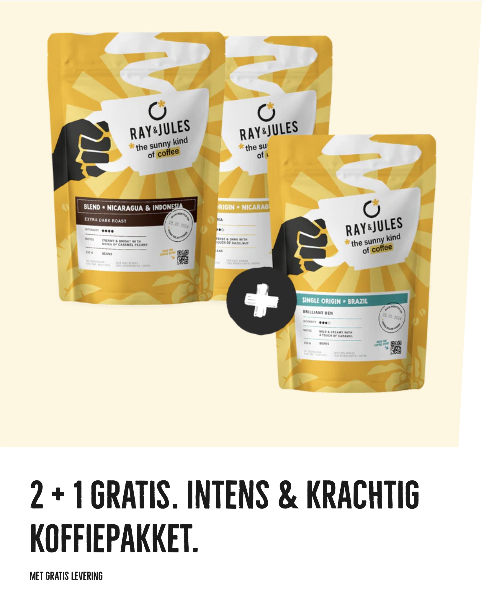 Ray&Jules 2+1 gratis