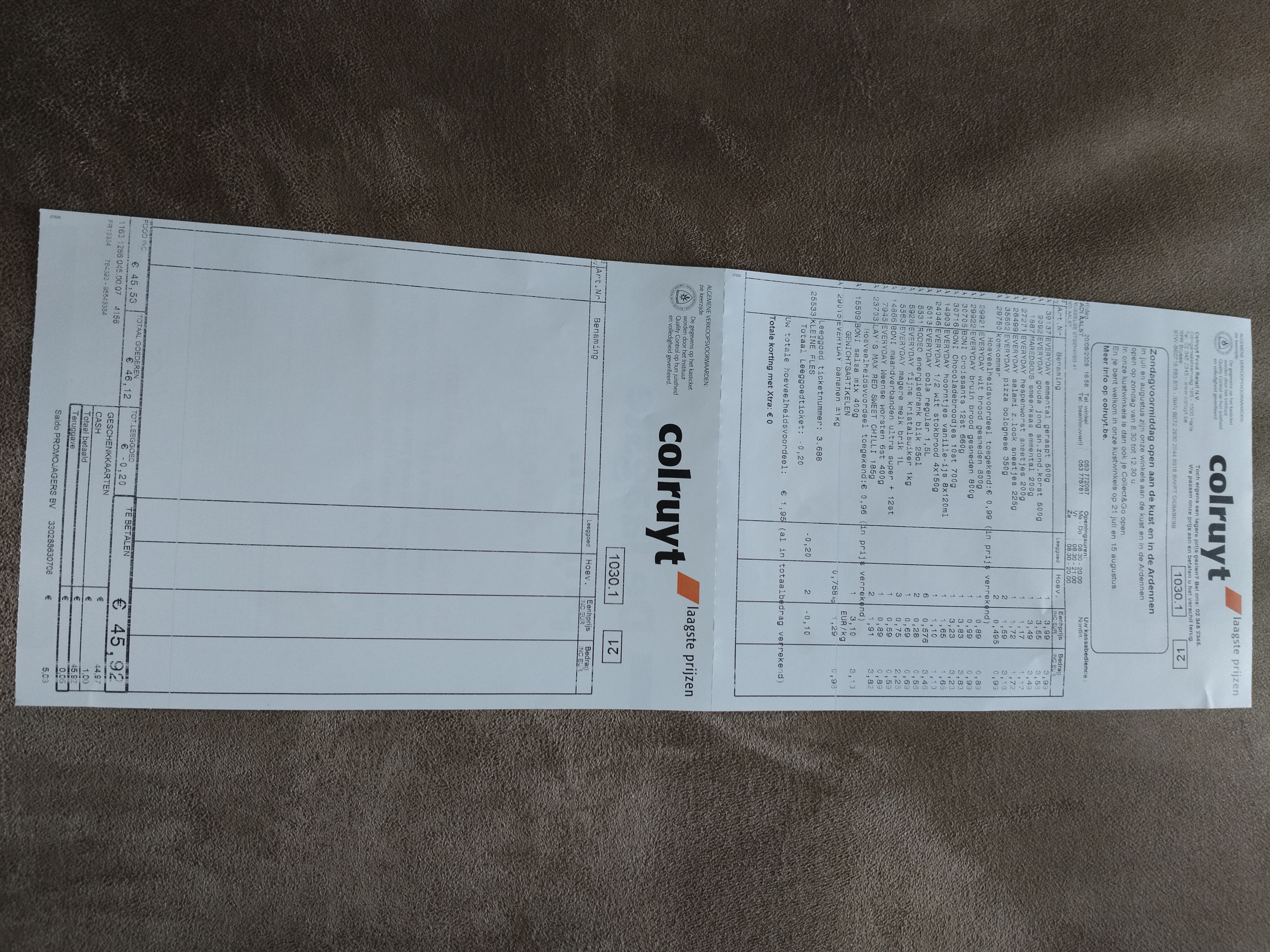 Colruyt koopjes o.a. komkommer, Lay's