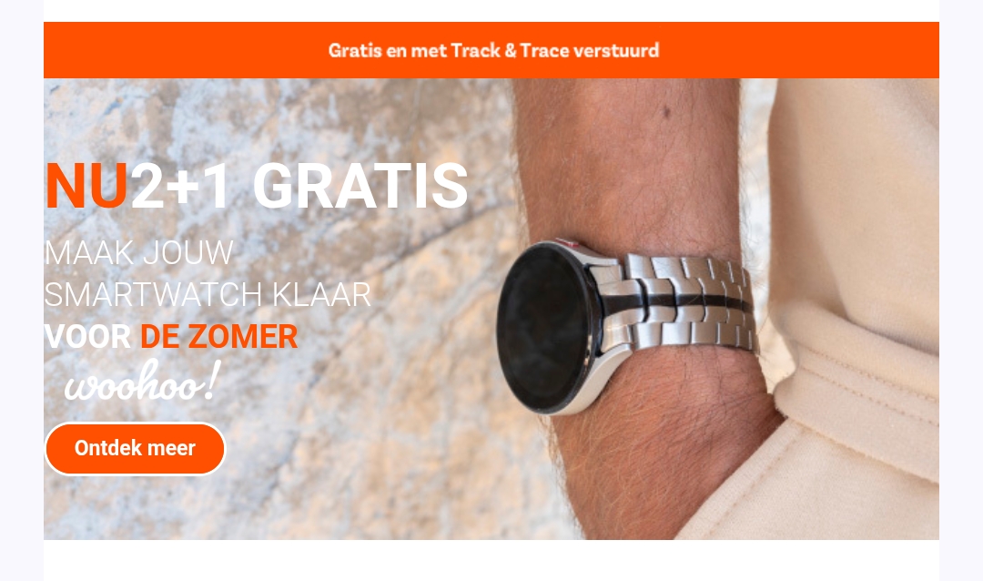 Smartwatchbanden 2 + 1 gratis