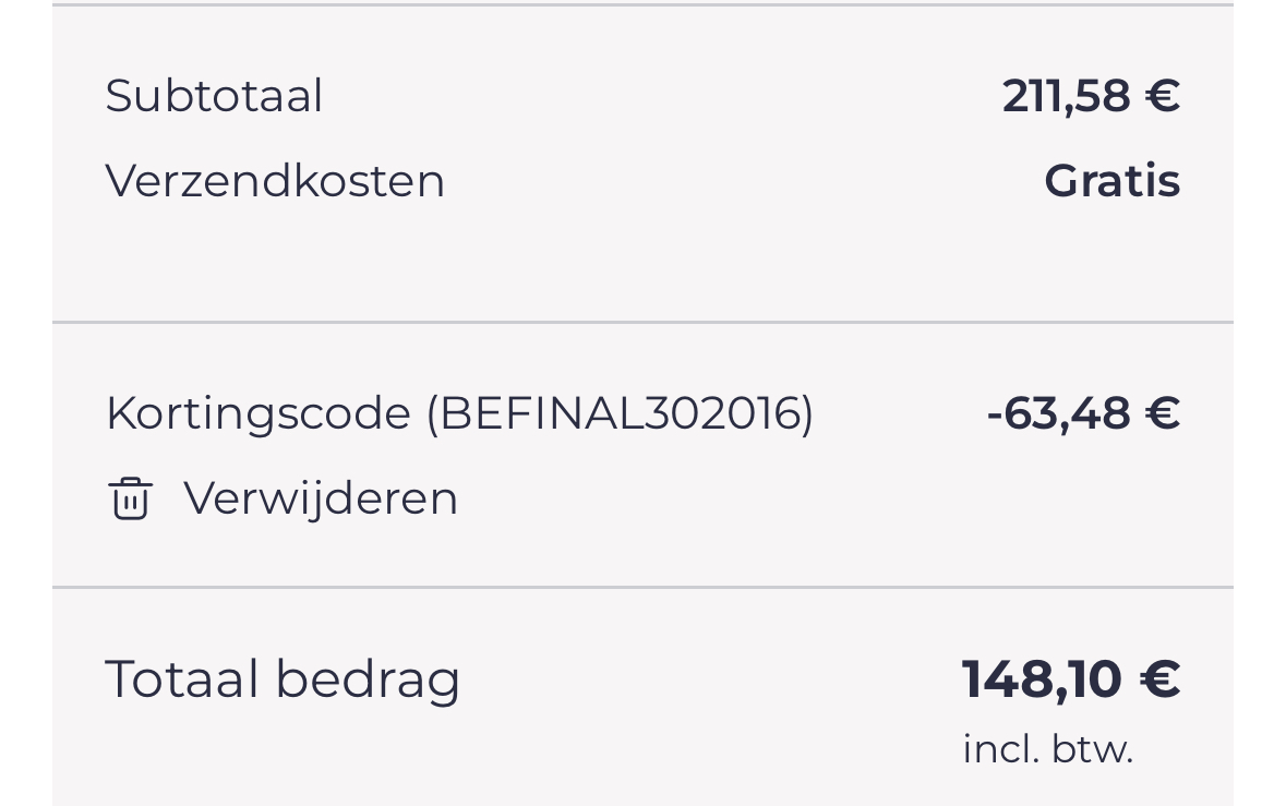 Sluiting babymarkt webshop