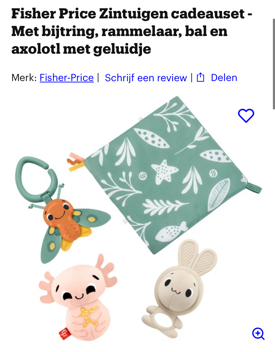 Fisher Price cadeauset goedkoper bij Bol