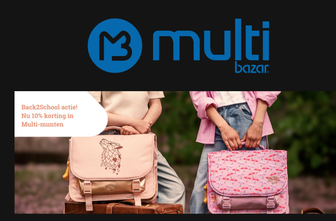 back 2 school actie Multibazaar