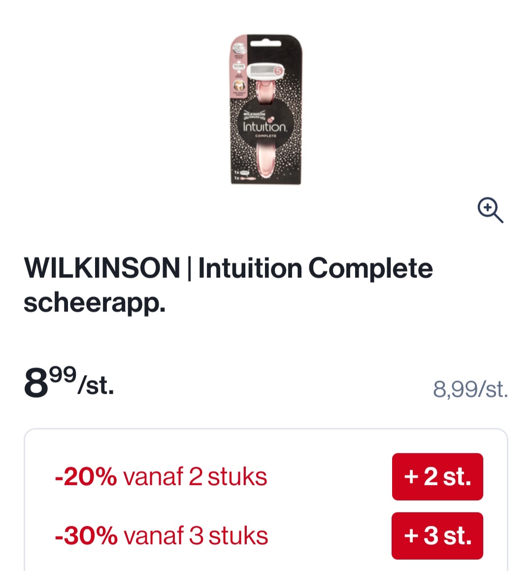Wilkinson scheerapparaat -30% extra bovenop promotie kruidvat