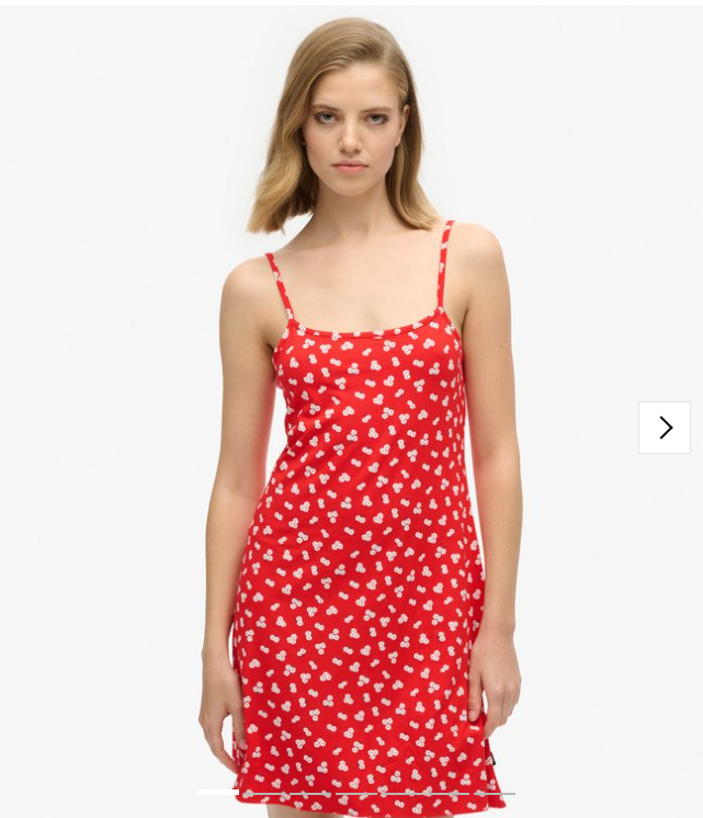 Jersey Cami mini-jurk met print