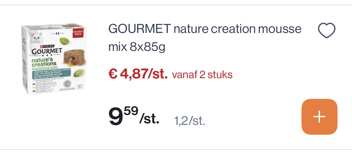 Gourmet nature creations mousse mix 8x85 gram -50%