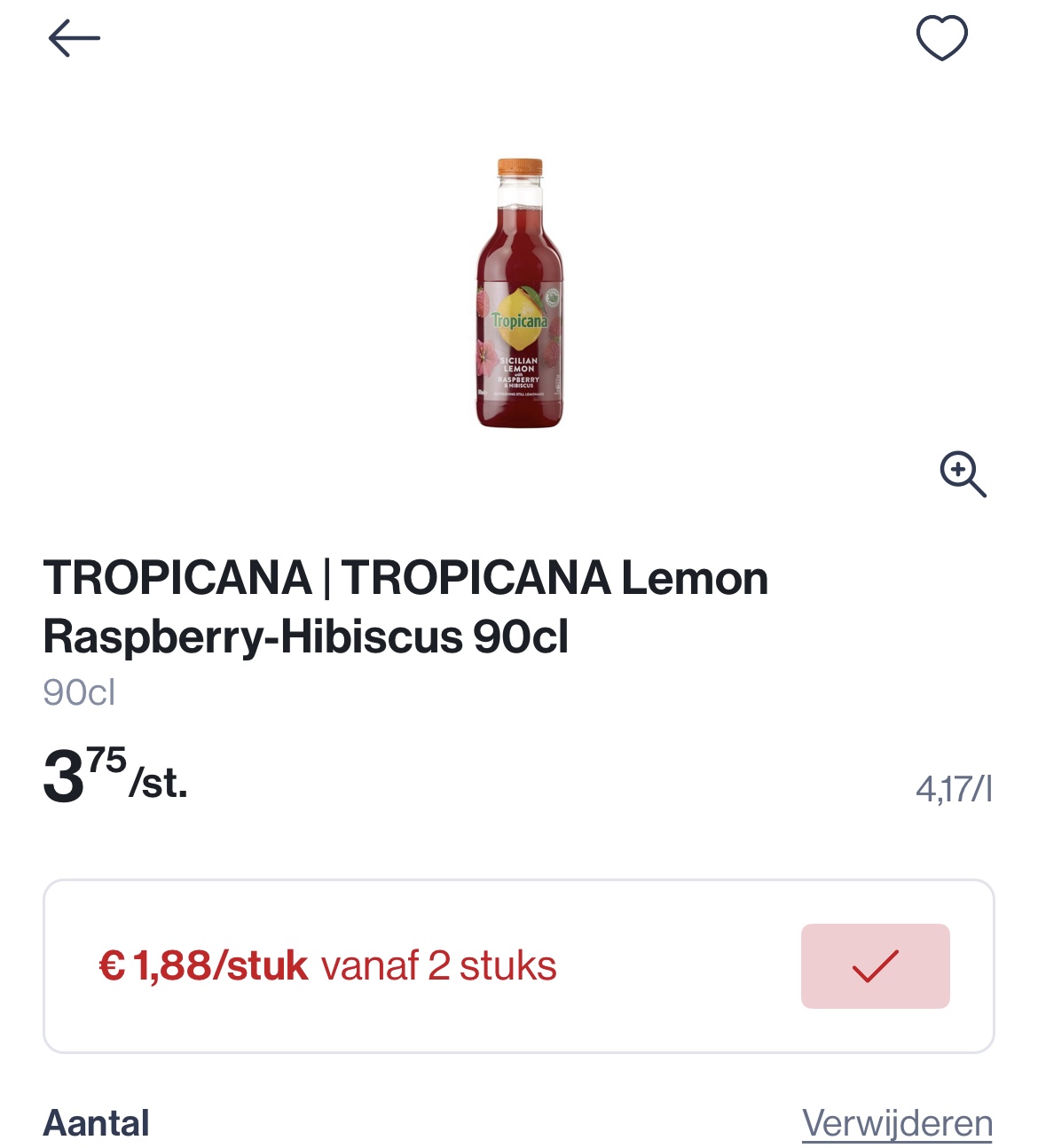 Teopicana lemon raspberry hibiscus 90 vl -50%