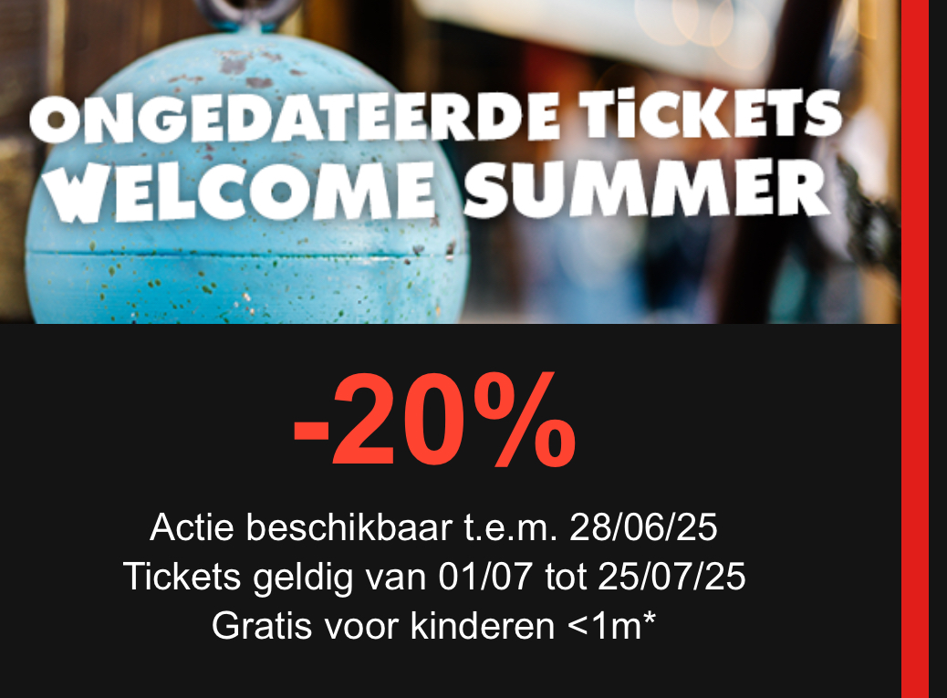 Walibi welcome summer actie