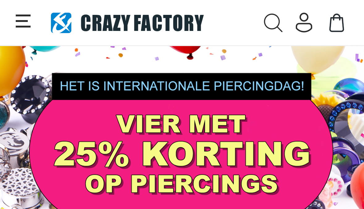 Internationale piercingdag actie