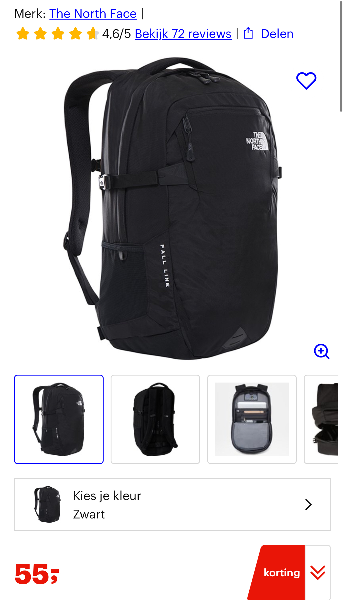 The North face rugzak