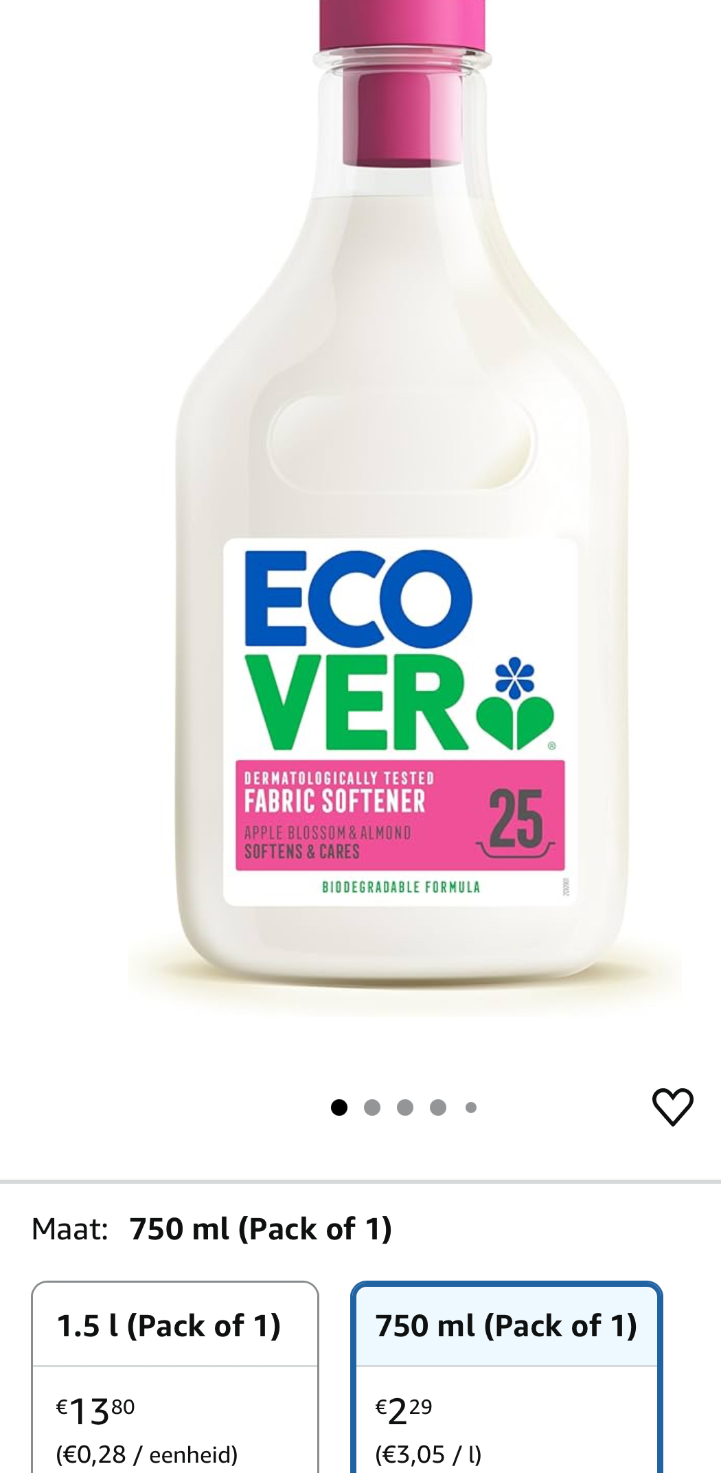 Ecover wasverzachter