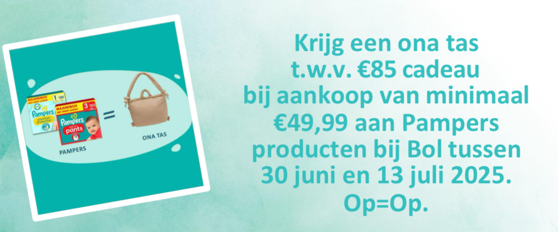 Ölend Ona Soft tas cadeau bij aankoop Pampers