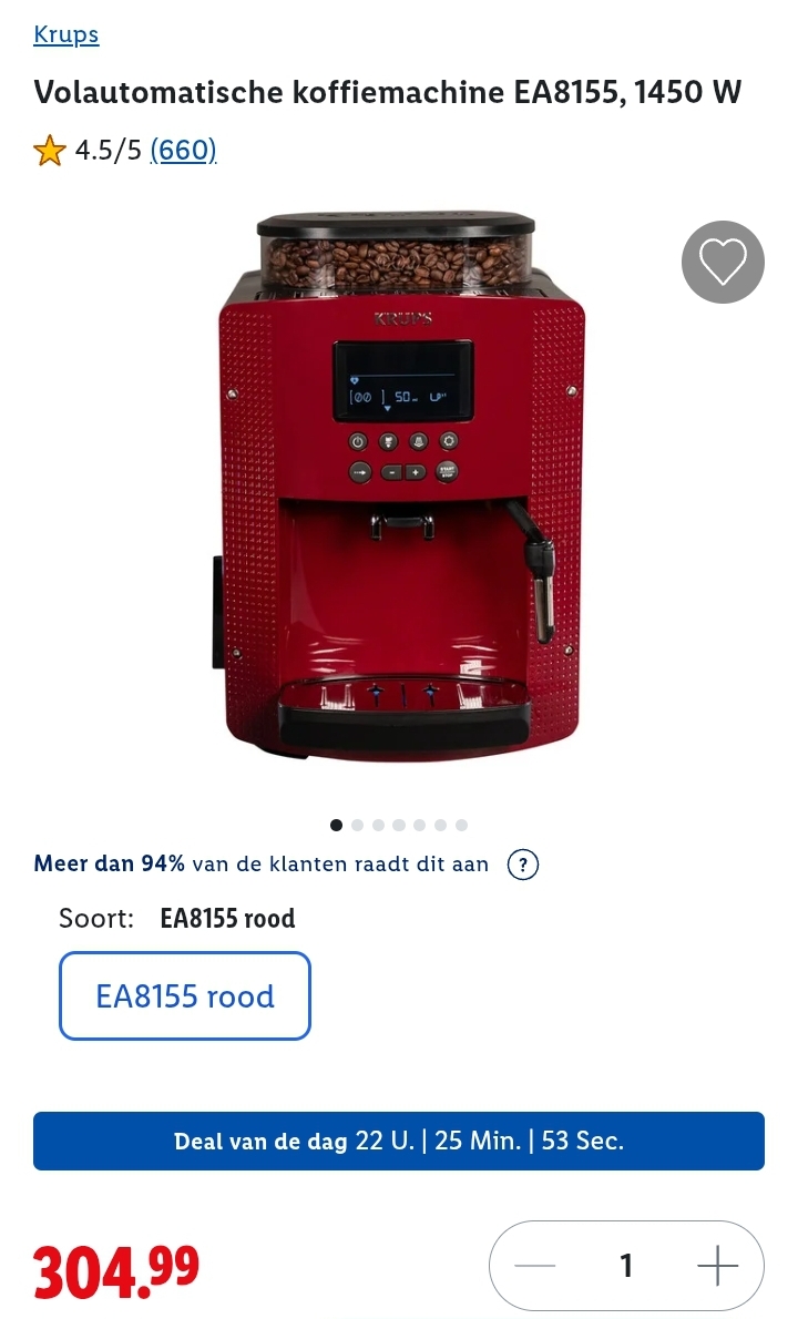 Krups Volautomatische koffiemachine EA8155