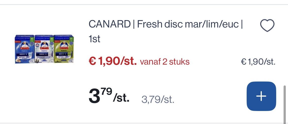 Canard disc voor toilet -50%