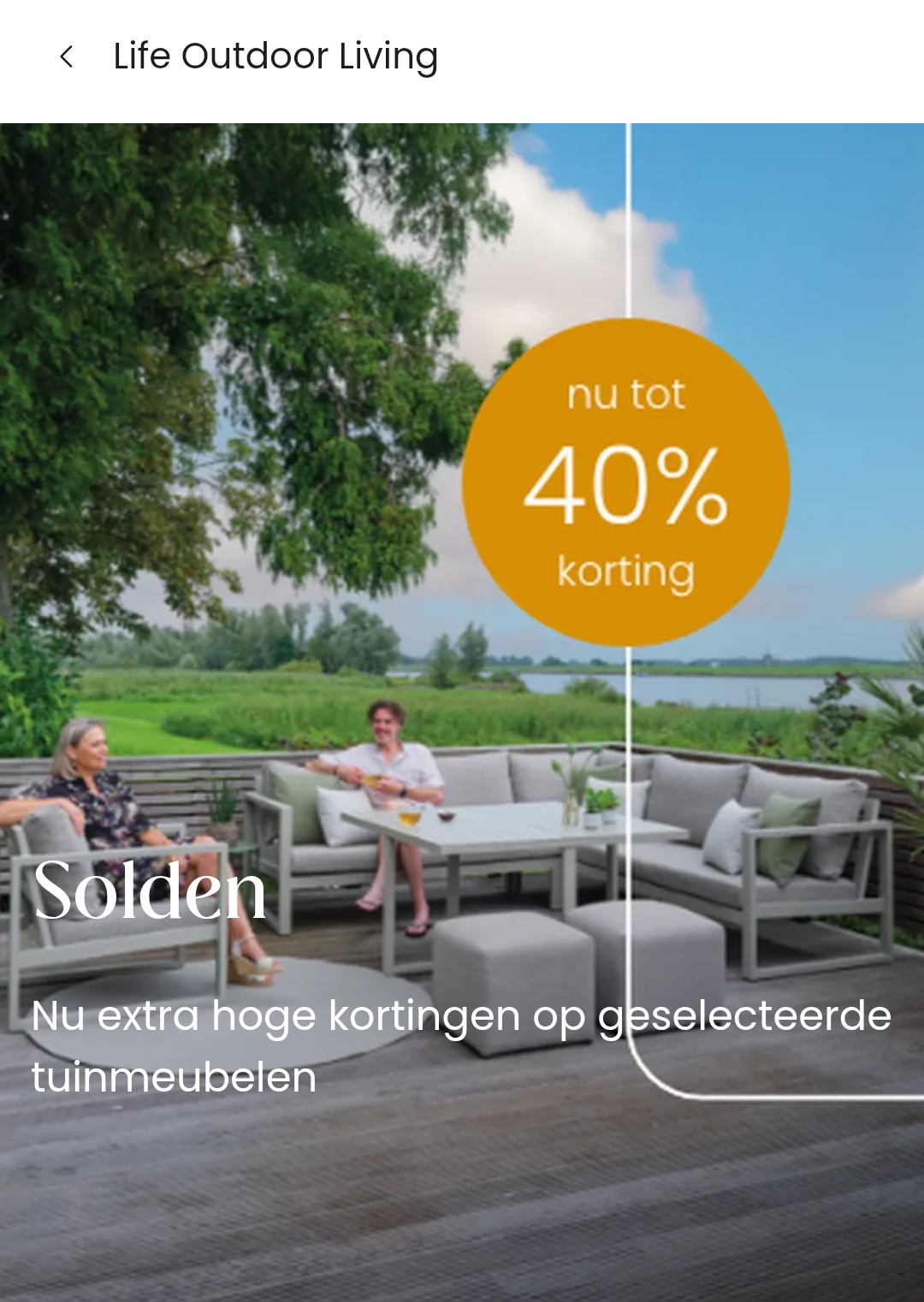 Life outdoor solden met mooie kortingen tot 40%
