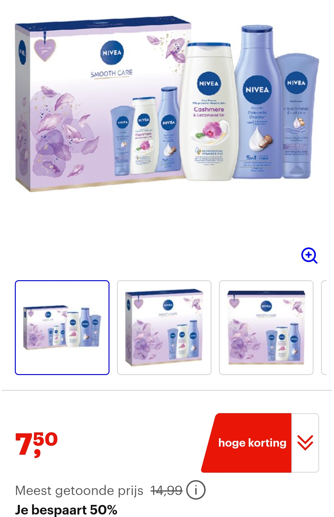 NIVEA Smooth Care bij bol met 50% korting