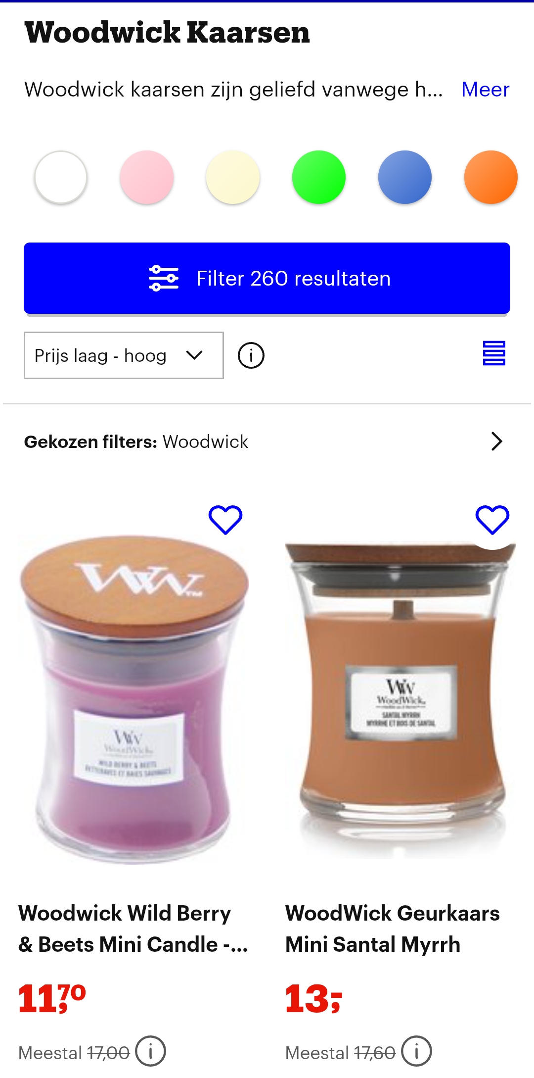 Woodwick kaarsen bij Bol tot -38%