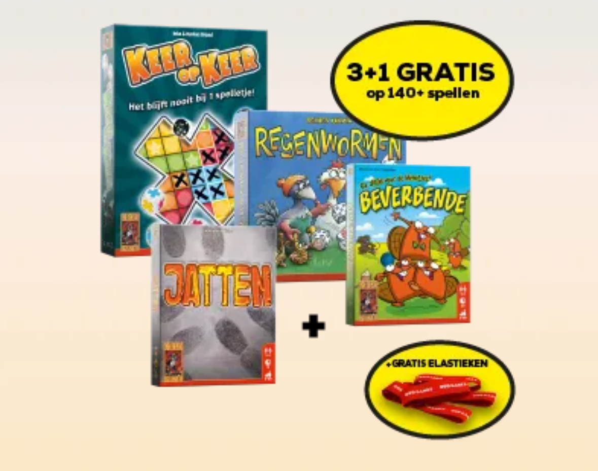 3+1 op spellen & cadeau