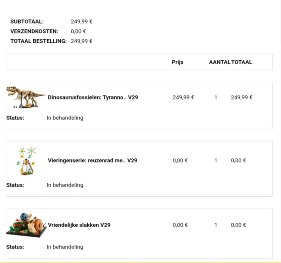 Lego shop gratis sets