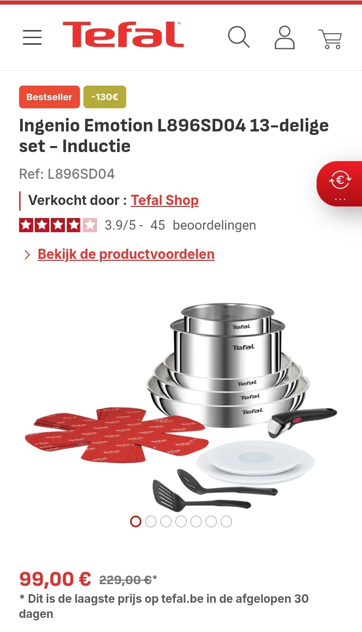 Tefal Ingenio Emotion L896SD04 13-delige set