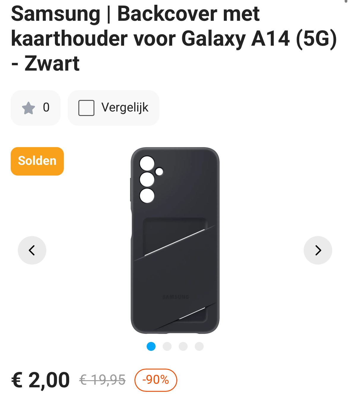 Samsung Backcover Galaxy A14 -90%