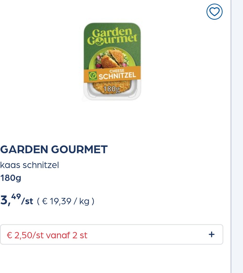 Garden gourmet in promo