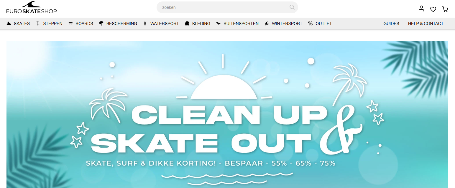 Euroskateshop: tot -75% korting