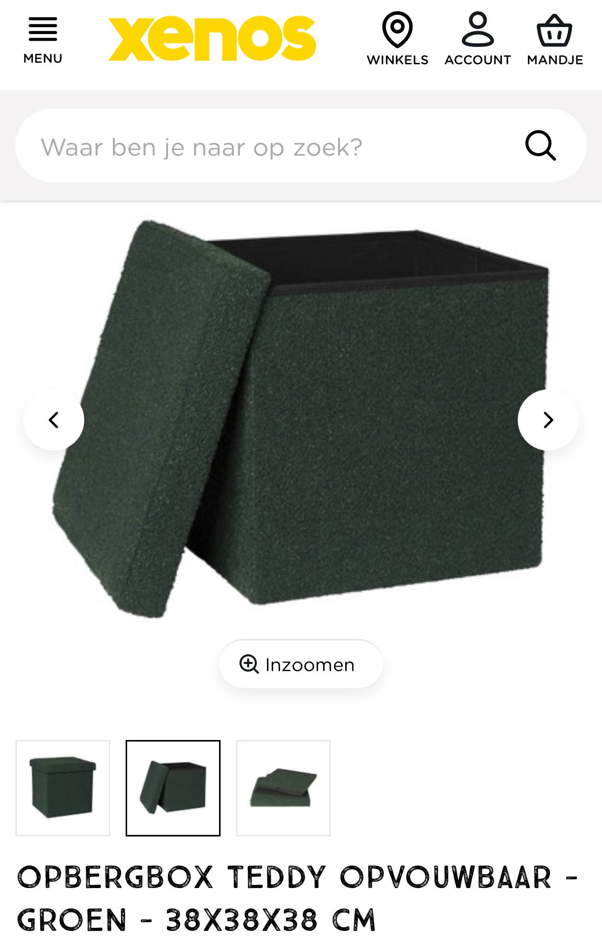 Opbergbox teddy -70%